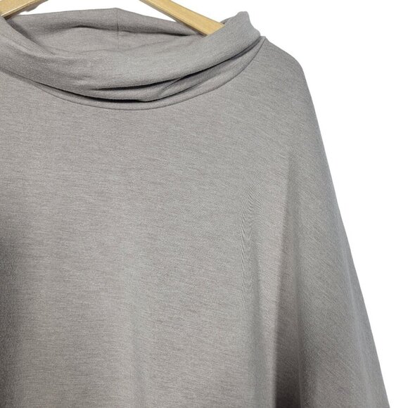 Tahari Women's Dolman Sleeve Turtle Neck Neutral Sweater/Poncho Beige Size Large - Picture 3 of 12